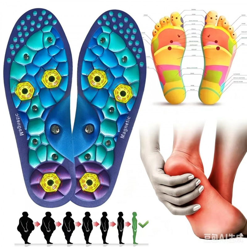 Men Shoes Outlet - Solette Magnetiche Confortevoli per Massaggio dei