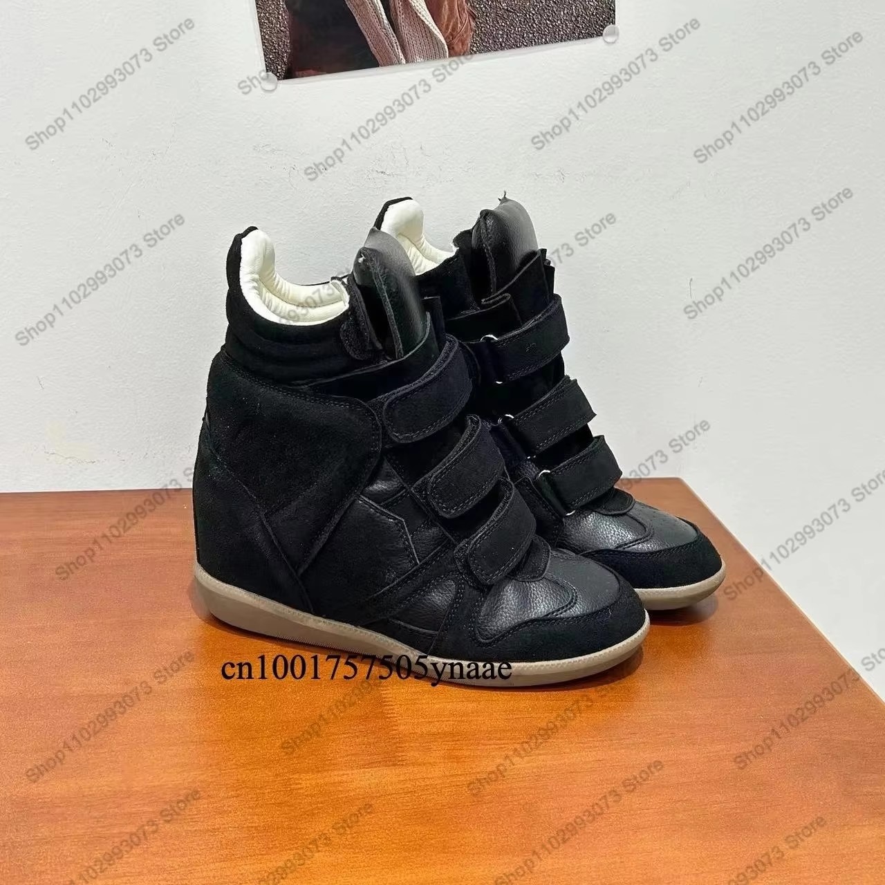 Casual Sneaker Low - Sneakers da donna con zeppa nascosta,