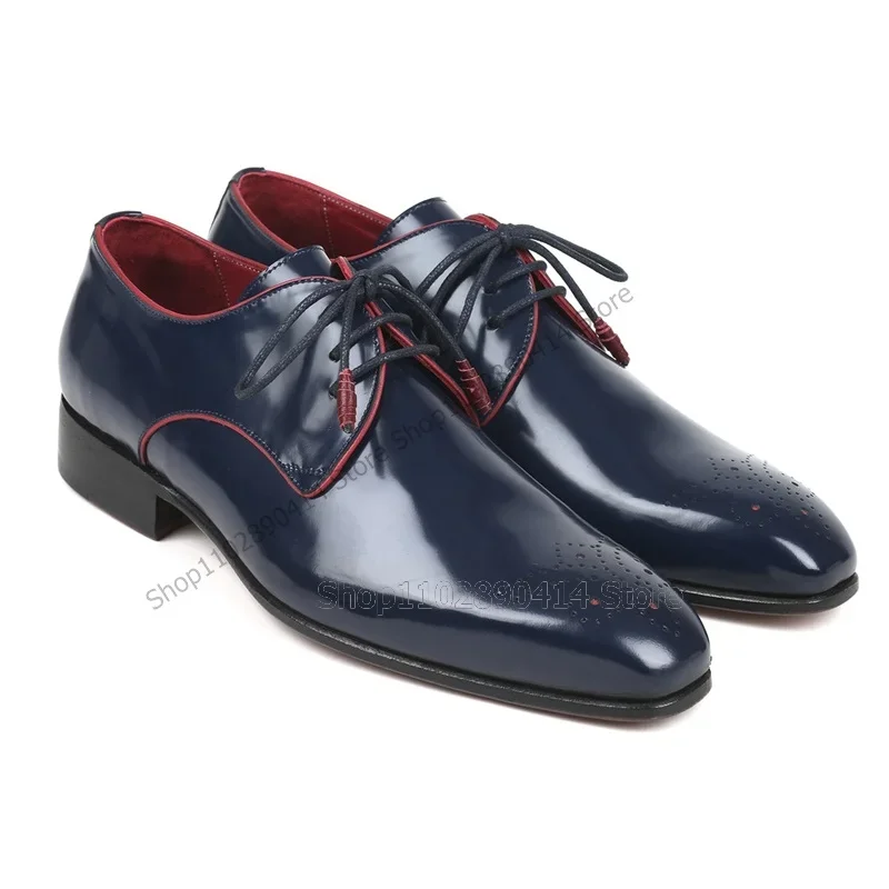 Scarpe Derby da uomo blu navy  - Men'S Shoes Navy Blue recensione e prezzo