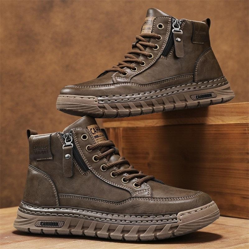 Stivali da uomo in pelle alti  - Men'S Shoes Comfortable Walking recensione e prezzo