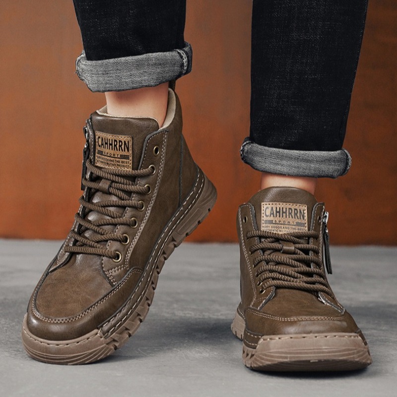 Stivali da uomo in pelle alti  - Men'S Shoes Comfortable Walking recensione e prezzo
